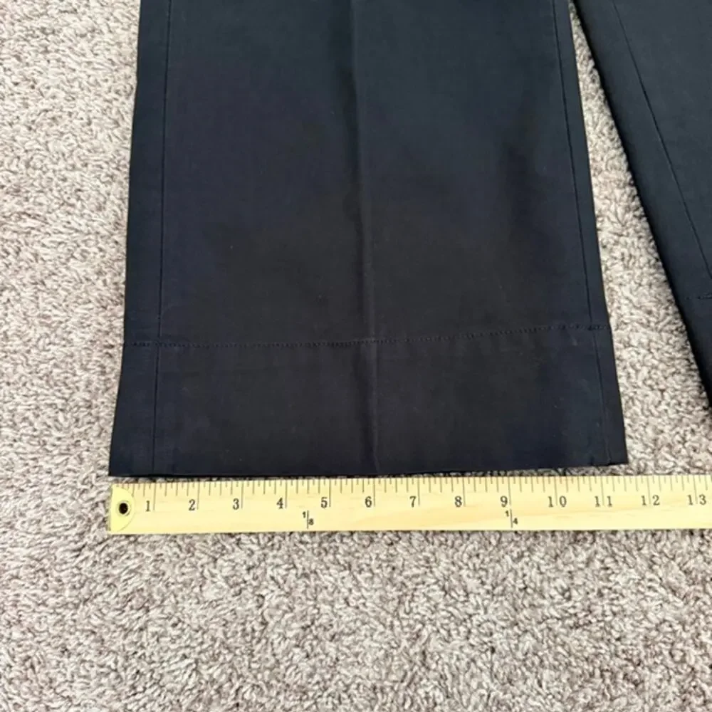J. Crew Super Wide Leg Pants Women's 4P High Waisted Flare Black‎ Bell Bottom